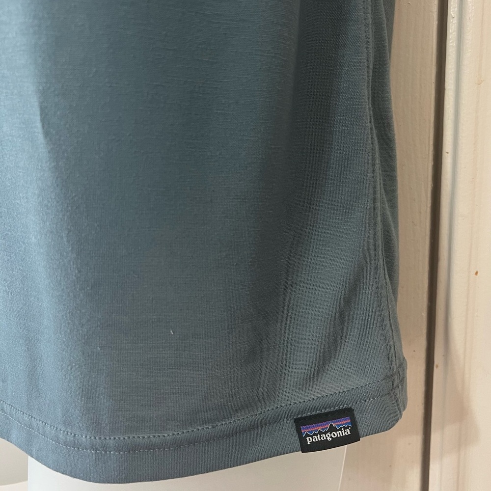 Patagonia Capilene Cool Trail Polo Shirt Men’s M Plume Grey Hiking Travel - Picture 6 of 10